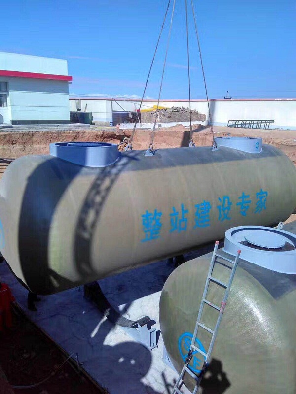 陜西雙層油罐合作客戶安裝現(xiàn)場